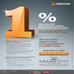 Just pay 1% and book your home now at Prateek Grand City, Ghaziabad